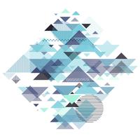 Abstract geometric design vector