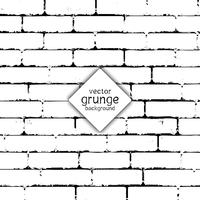 Grunge brick wall background  vector