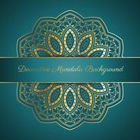 Decorative mandala background vector