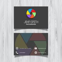 Photography business card design  vector