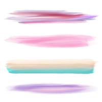 Collection of watercolour brushes vector