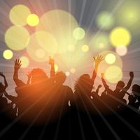 Party crowd background  vector