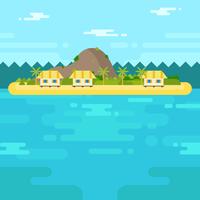 Beach Resort Vector Illustration