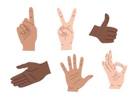 Hand Gestures vector