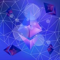 Ethereum Network Background vector