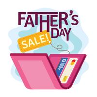 Fathers Day Sale Illustration vector