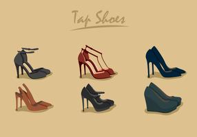Womens Tap Shoes vector
