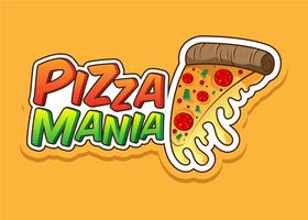 pizza manía vector