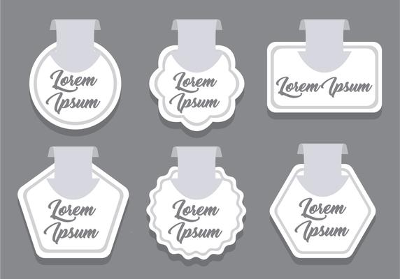 White Wobbler Vector Sets
