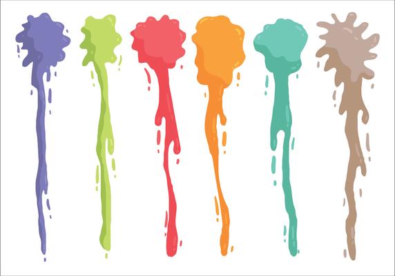 Colored Spray Paint Drip