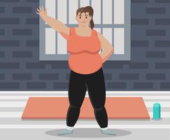 Fat Woman Vector