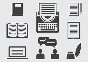 Storytelling Icons vector