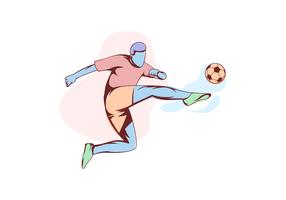 Awesome Abstract Soccer Player Vectors