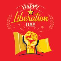 Feliz día de la liberación ilustración vector