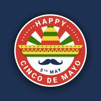 Cinco De Mayo Emblem Design vector