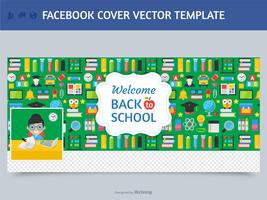 Teacher Facebook Cover Vector Template