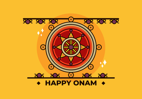 Happy Onam Vector