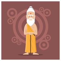 Male Guru Character vector