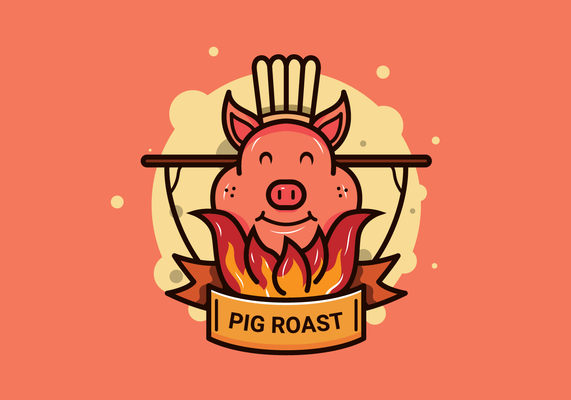 Pig Roast Vector