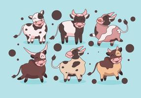 Super Cute Cattle Vector