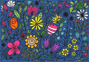 colorful floral background vector
