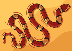 Serpiente Roja vector