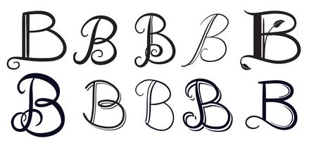 B-Typography-Vectors vector