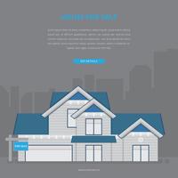Real Estate Listing Illustration. Home list for e-commerce illustration.