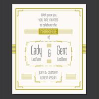 Wedding Invitation Vector