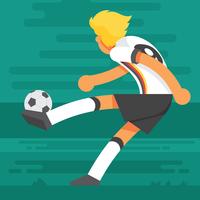 German Soccer Characters Illustration vector