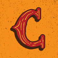 Letter C Hand drawn style vector