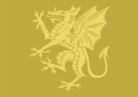 dragon coat of arms vector