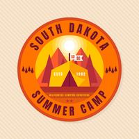 Unique Summer Camp Patch Vectors