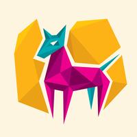 abstract dog vector