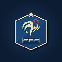 Insignia de fútbol francés vector