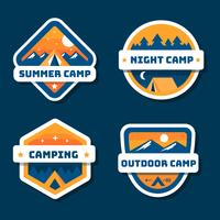 Summer Camp Patch Collection vector