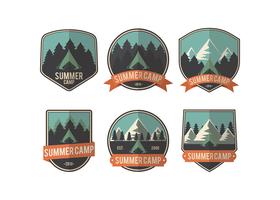 Summer Camp Patch Vector