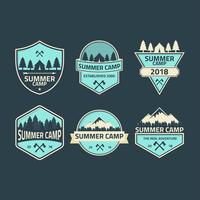 Summer Camp Patch vector