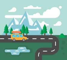 Family Camping Trip vector