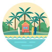 Beach House vector