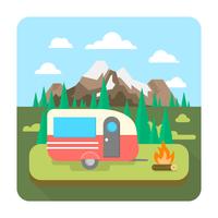 Camping in the Nature vector