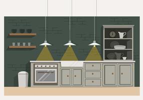 Vector Modern Kitchen Illustration