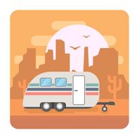 Ilustración de camping vector