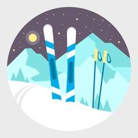 Winter Mountains vector