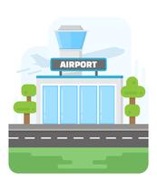 Flat Style Airport