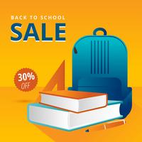 Back to School Sale Vector