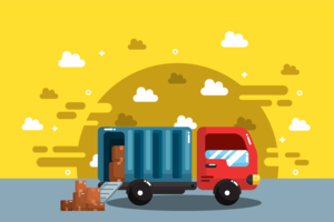 Moving Truck Vector