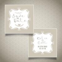 Save the date invitation design vector