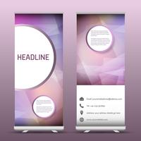 Advertsing roll up banners with abstract design vector