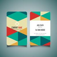 Modern business card design  vector